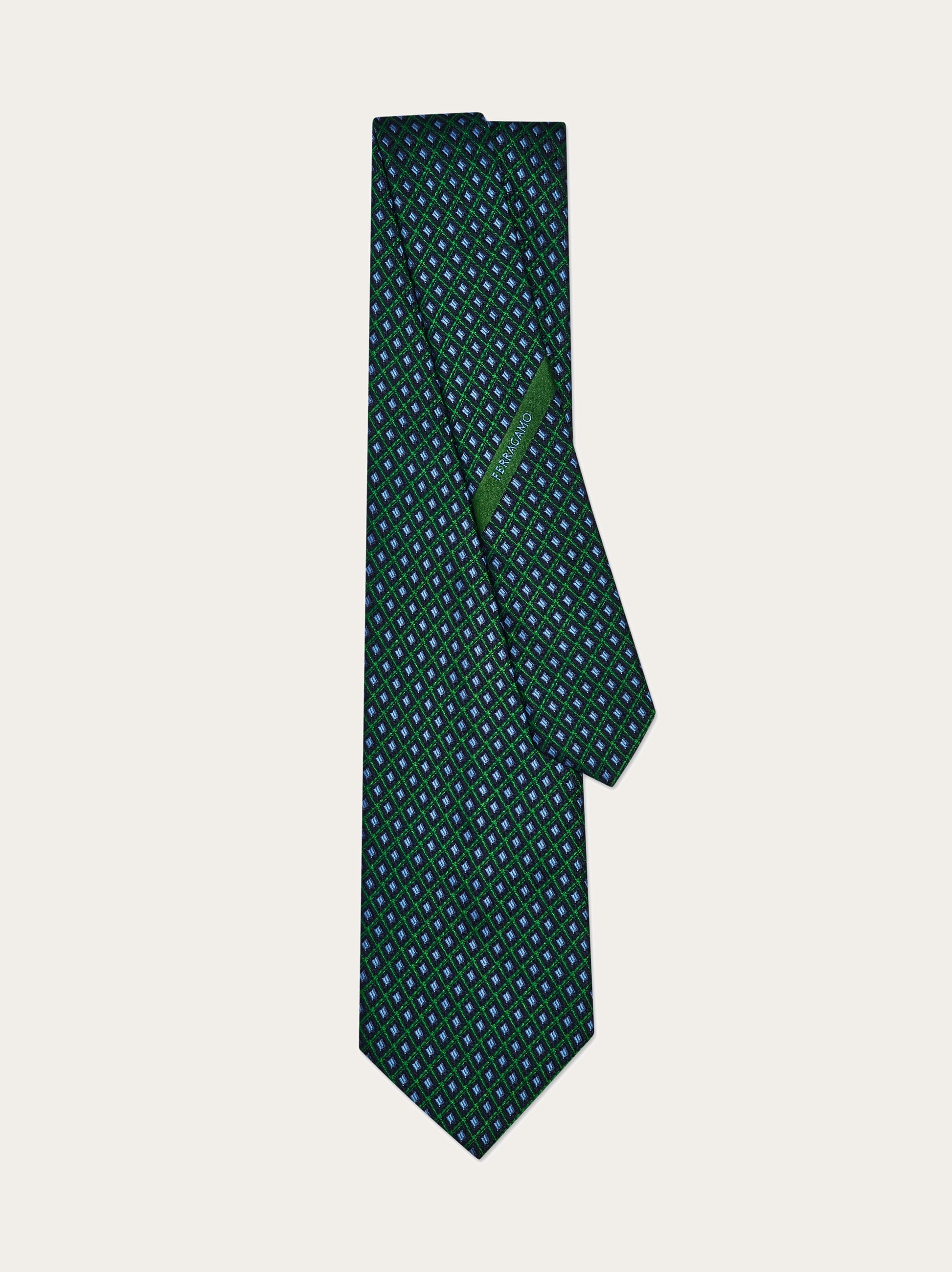 Jacquard tie - Infinite Inspirations - Men | Ferragamo