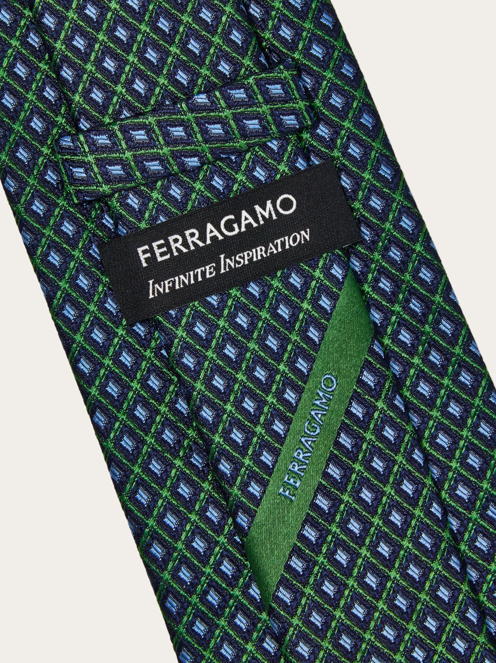Jacquard tie - Infinite Inspirations - Men | Ferragamo