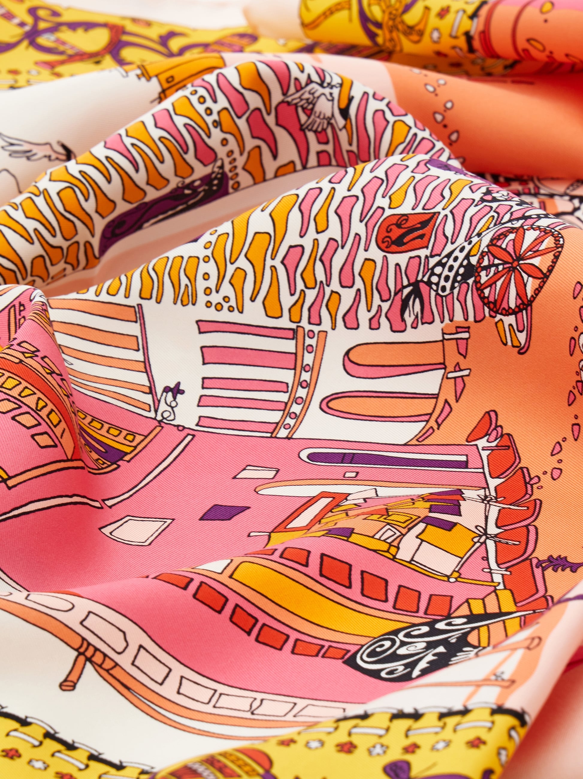Palazzo Spini Feroni print silk scarf - Women | Ferragamo