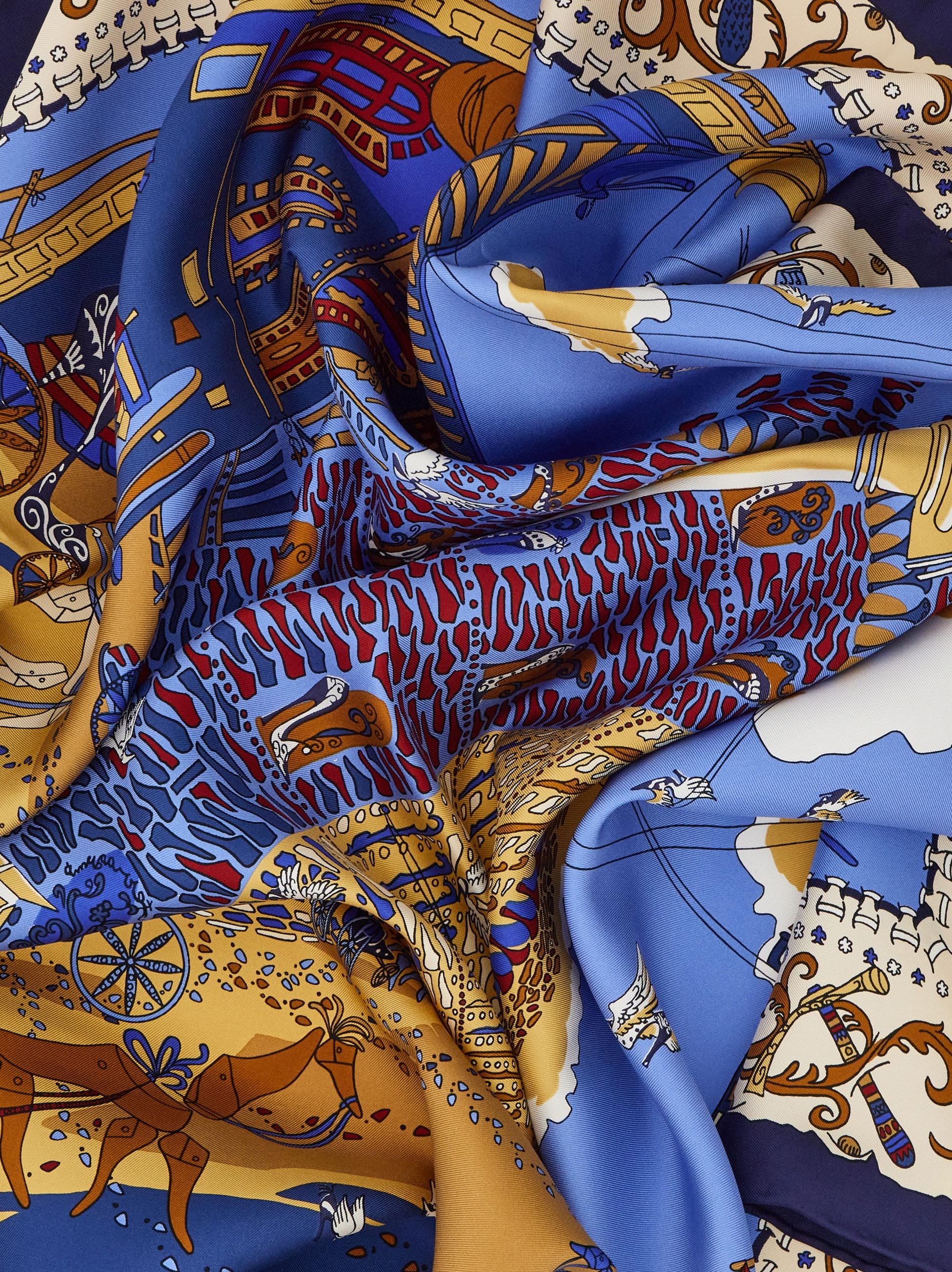 Palazzo Spini Feroni print silk scarf - Women | Ferragamo