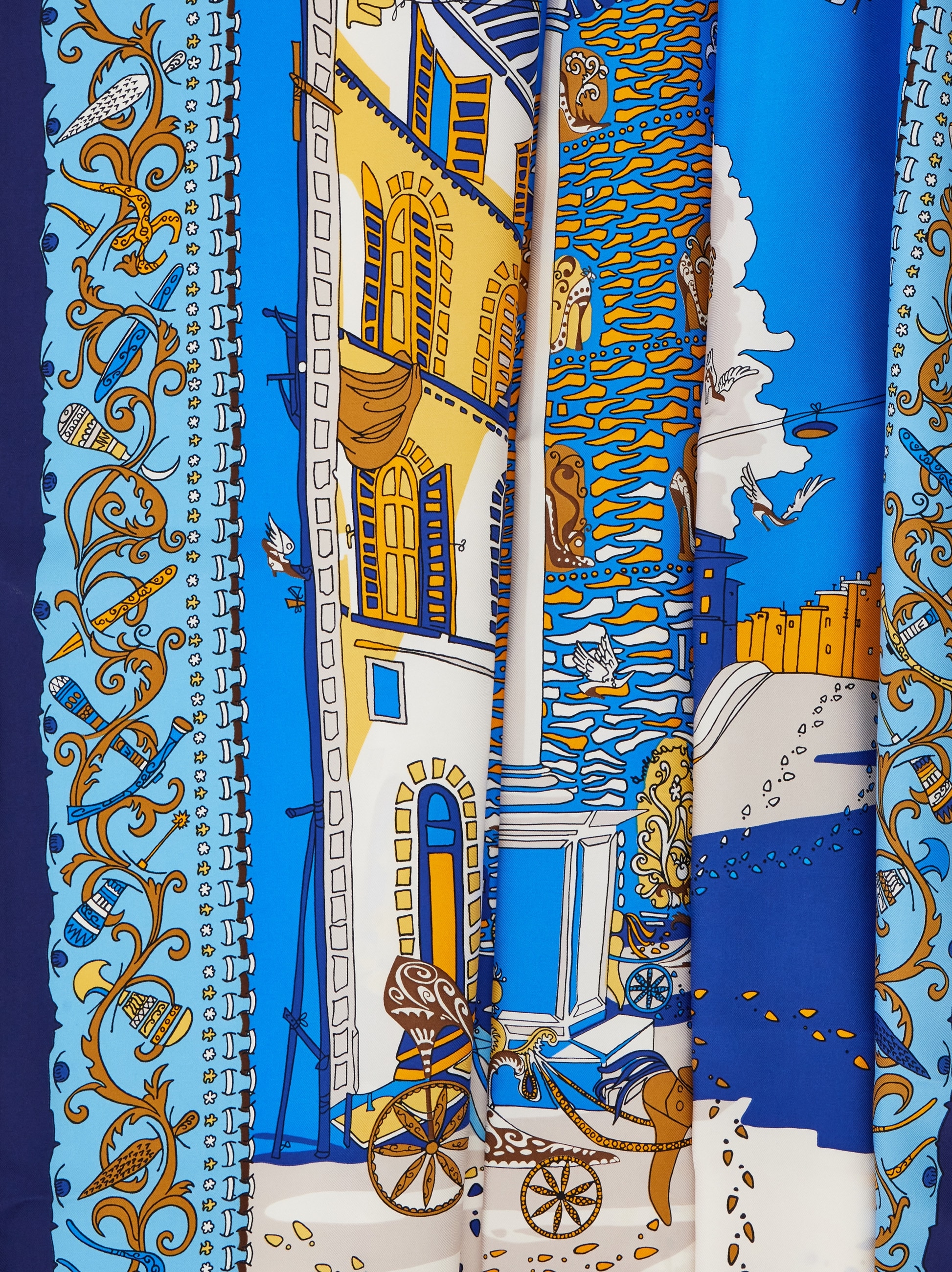 Palazzo Spini Feroni print silk scarf - Women | Ferragamo