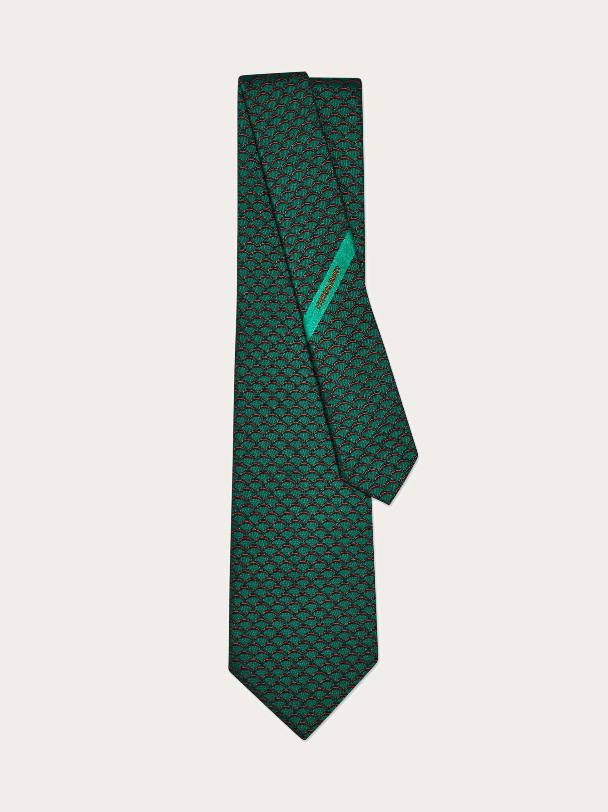 Archi print silk tie - Infinite Inspirations - Men | Ferragamo