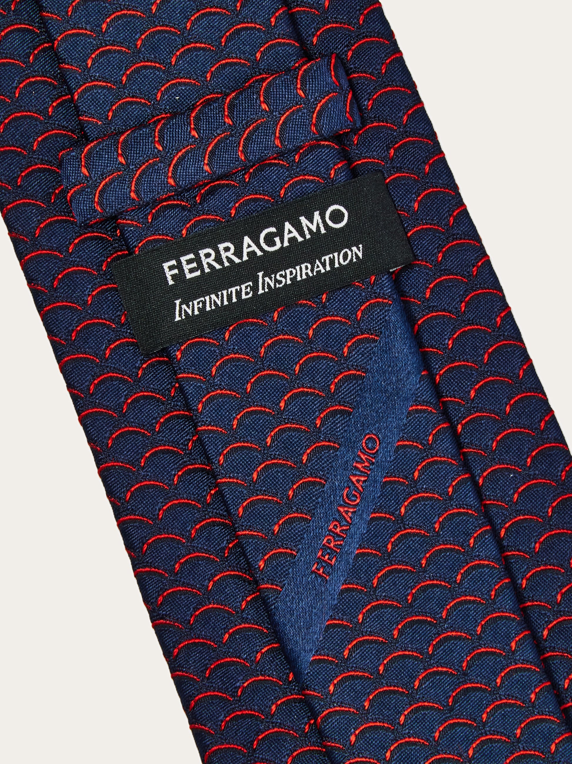 Archi print silk tie - Infinite Inspirations - Men | Ferragamo