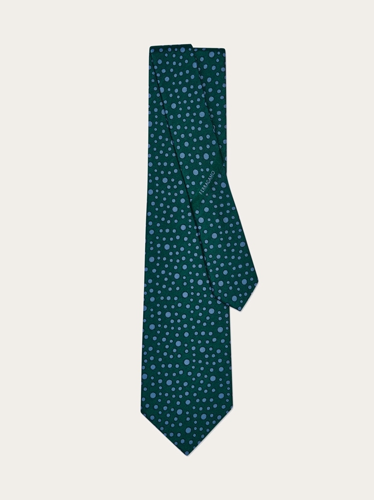 Pois print silk tie - Infinite Inspirations Gallery image 3