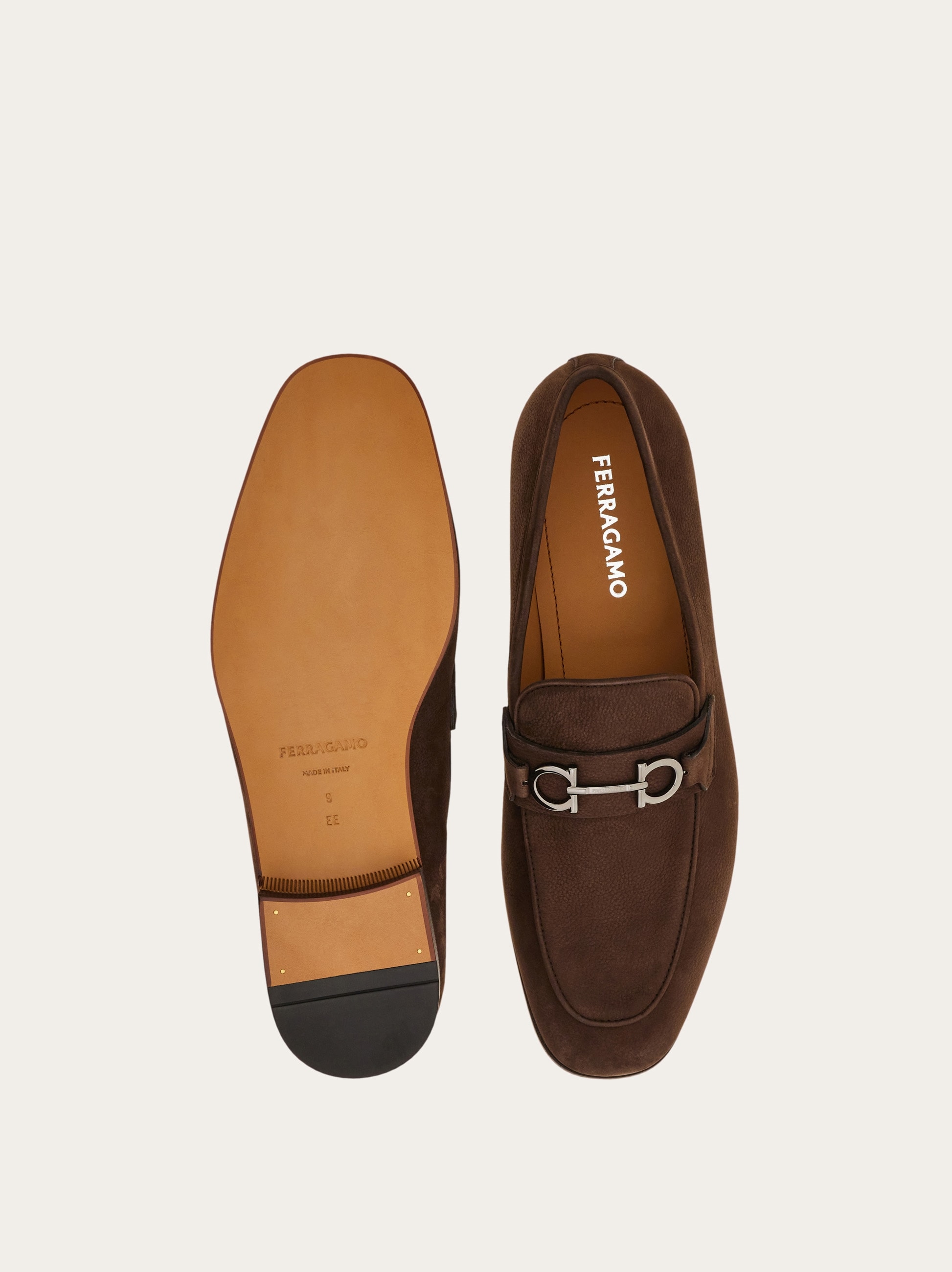 Moccasin with Gancini ornament - Men | Ferragamo