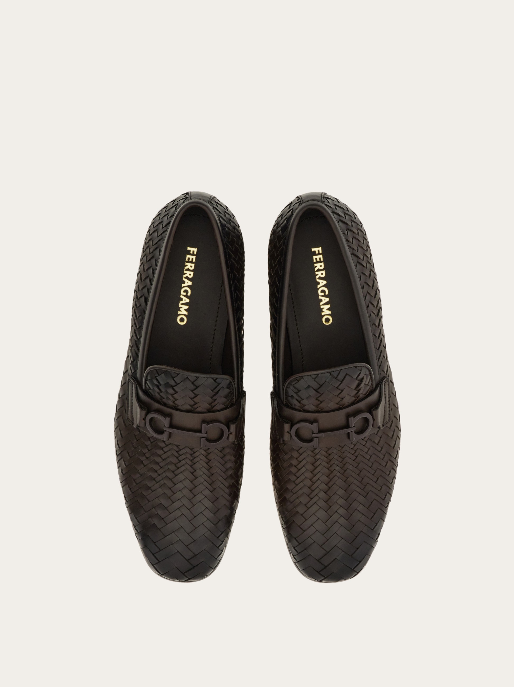 Moccasin with braid Gancini ornament - Men | Ferragamo