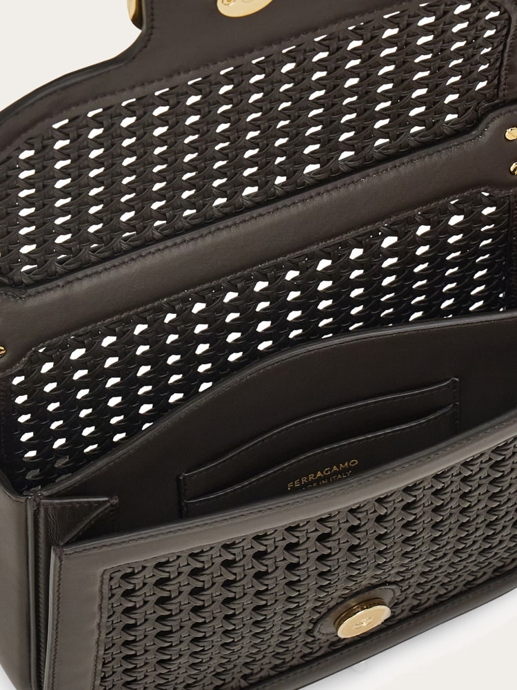 Borsa a tracolla North-South Double Gancini (XS) Gallery image 5