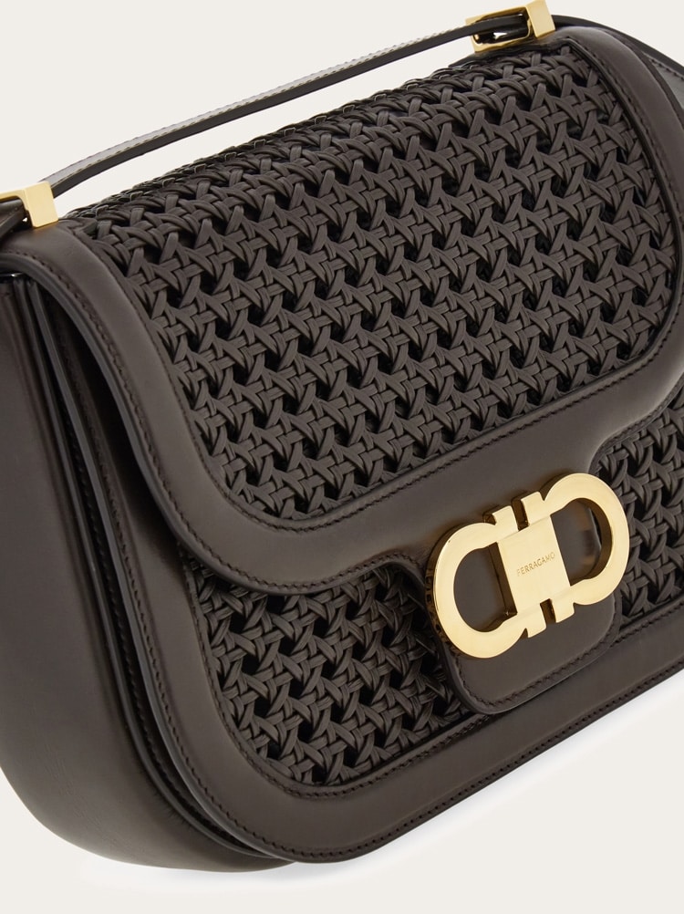 Borsa a tracolla North-South Double Gancini (XS) Gallery image 7