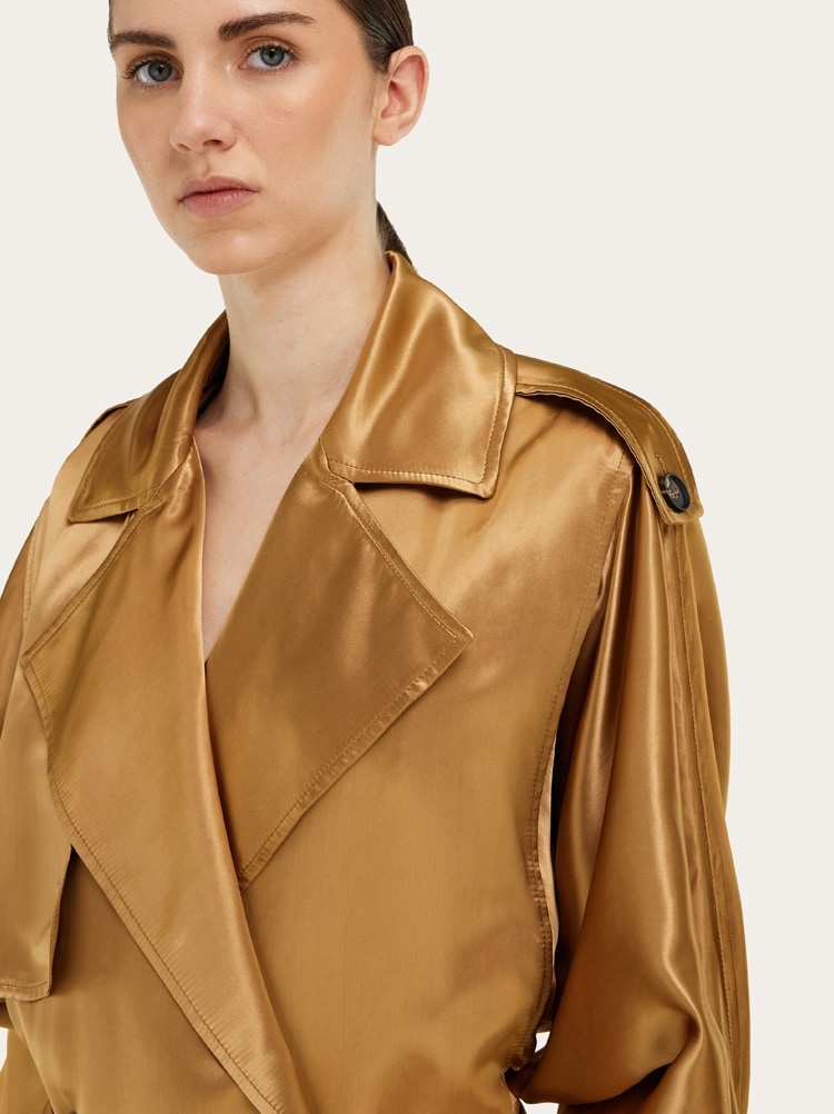Satin trench Gallery image 4