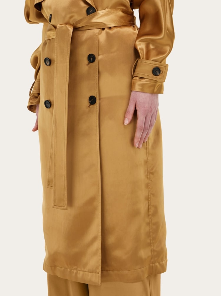 Satin trench Gallery image 5