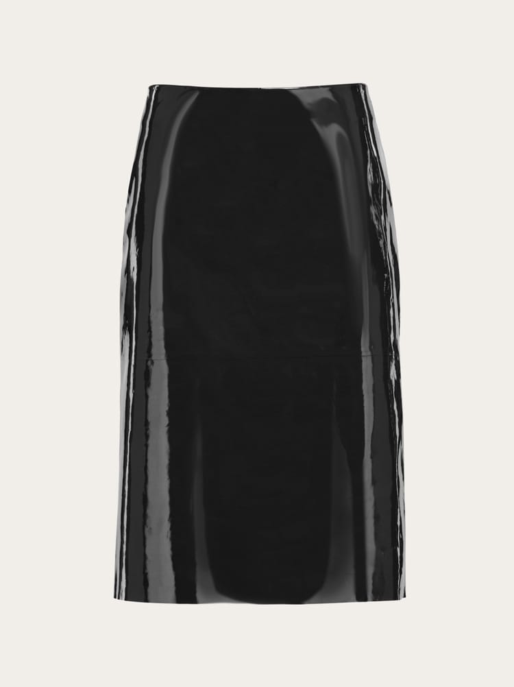 Patent leather pencil skirt Gallery image 1