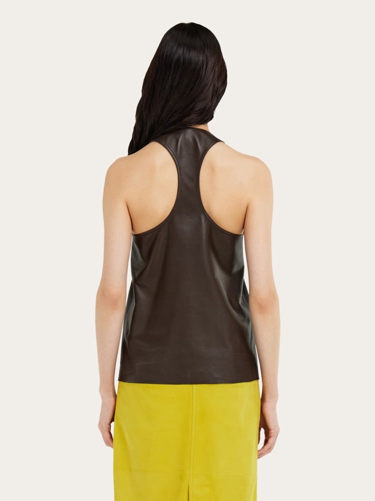 Nappa racer back vest Gallery image 4
