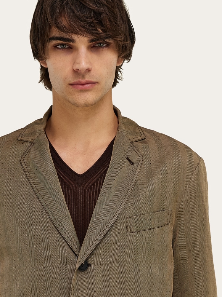 싱글 브레스티드 블레이저 Gallery image 4