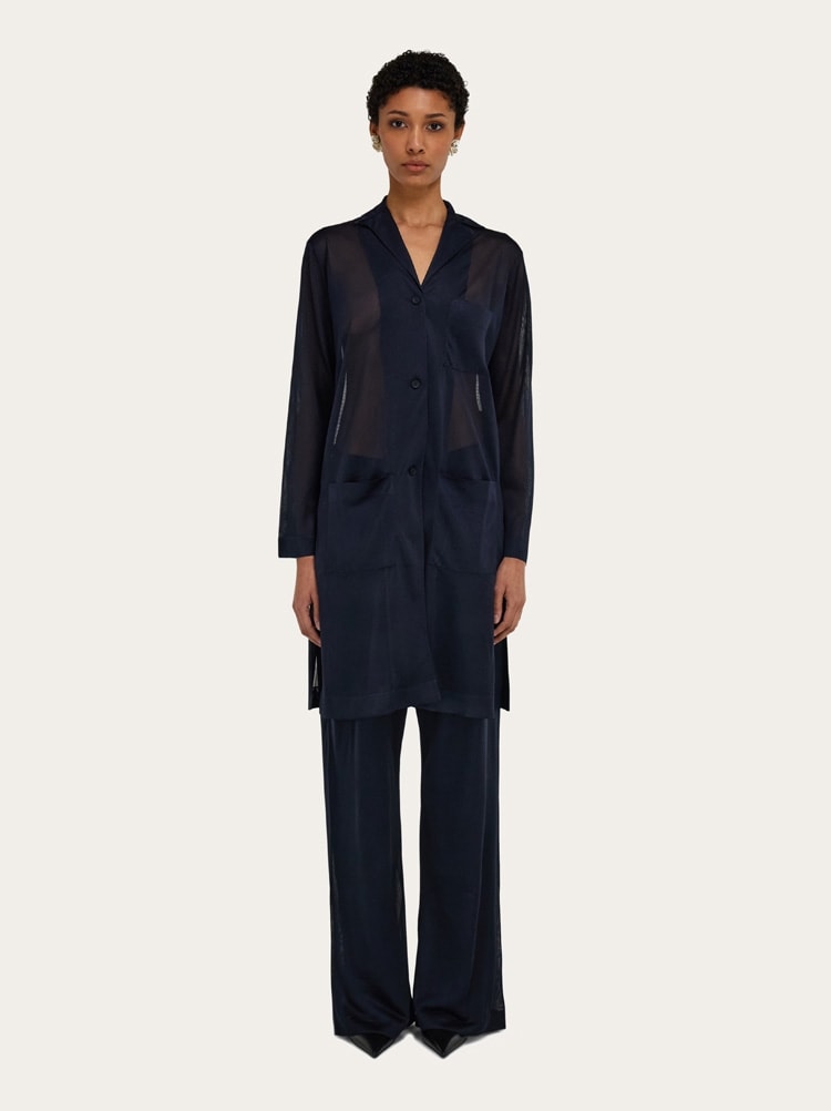 Abrigo ligero de punto Gallery image 9