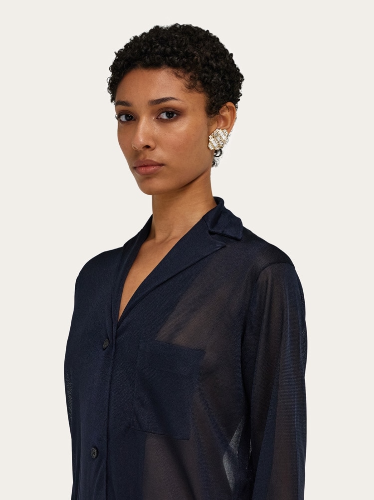 Abrigo ligero de punto Gallery image 7