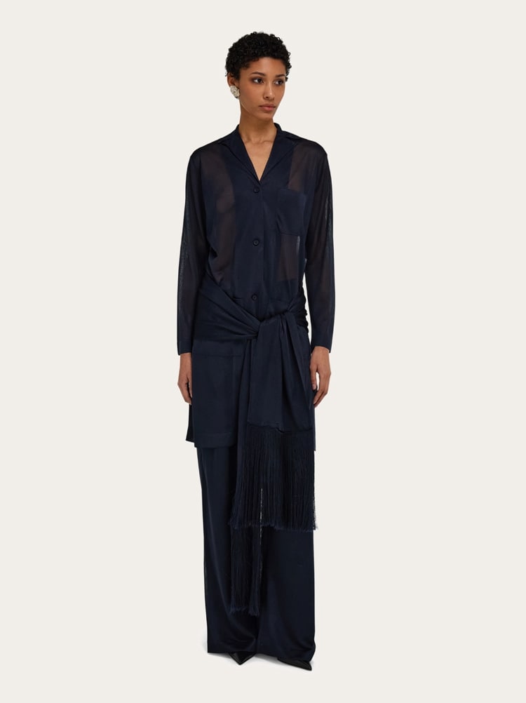 Abrigo ligero de punto Gallery image 8