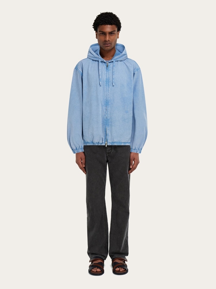Cotton and silk blouson Gallery image 6