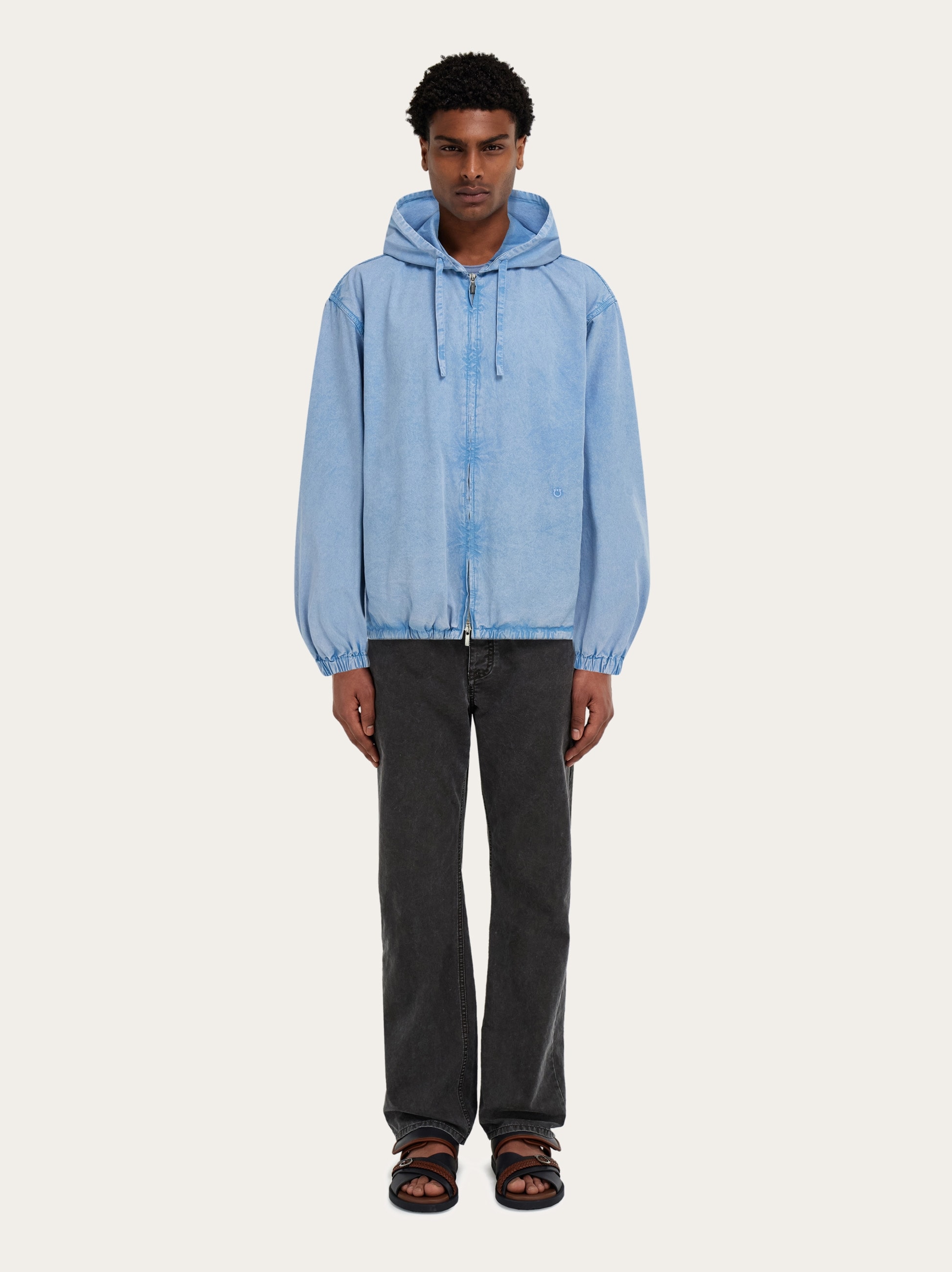 Cotton and silk blouson - Men | Ferragamo