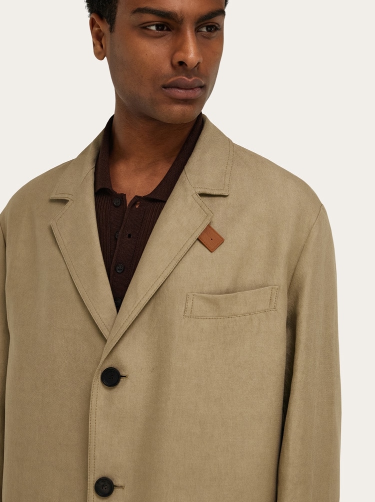 Pardessus en lin mélangé Gallery image 4