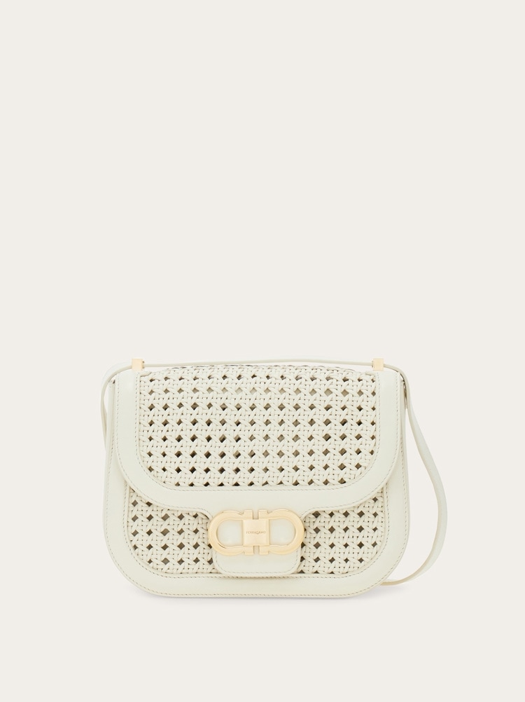 Double Gancini North-South crossbody bag Gallery image 1