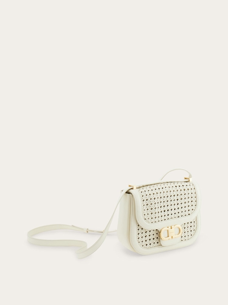 Double Gancini North-South crossbody bag Gallery image 6