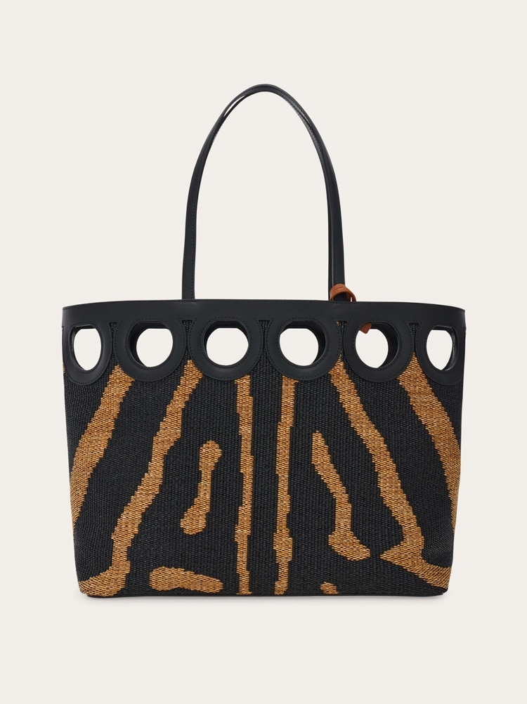 Gancini outline tote bag (L) Gallery image 4