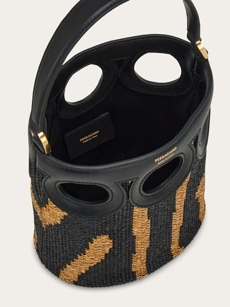 Gancini outline bucket bag (XS) Gallery image 4