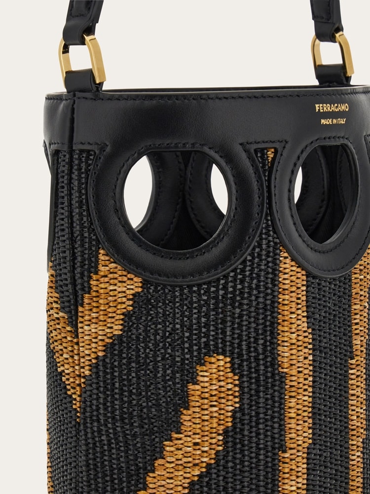 Gancini outline bucket bag (XS) Gallery image 5