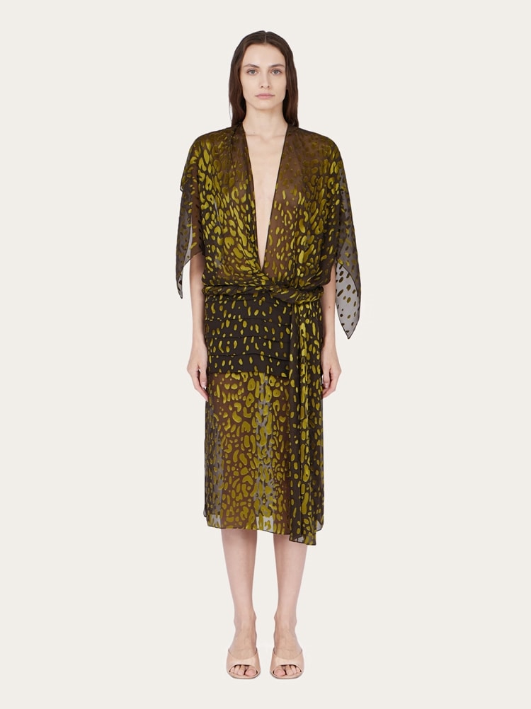 Silk and viscose dress Gallery image 1