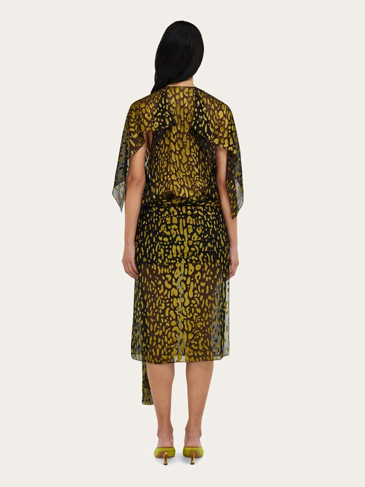 Silk and viscose dress Gallery image 7