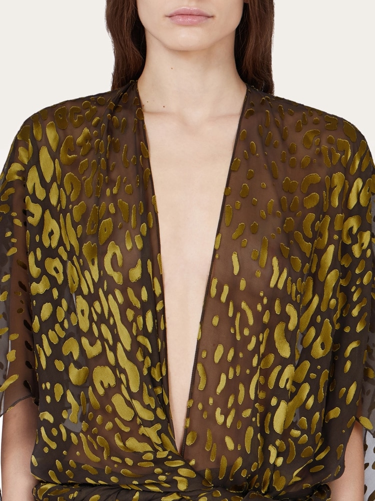 Silk and viscose dress Gallery image 4