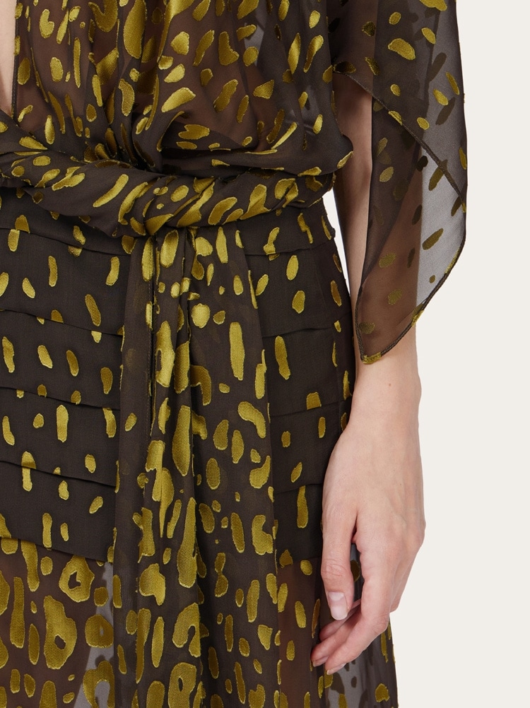 Silk and viscose dress Gallery image 6