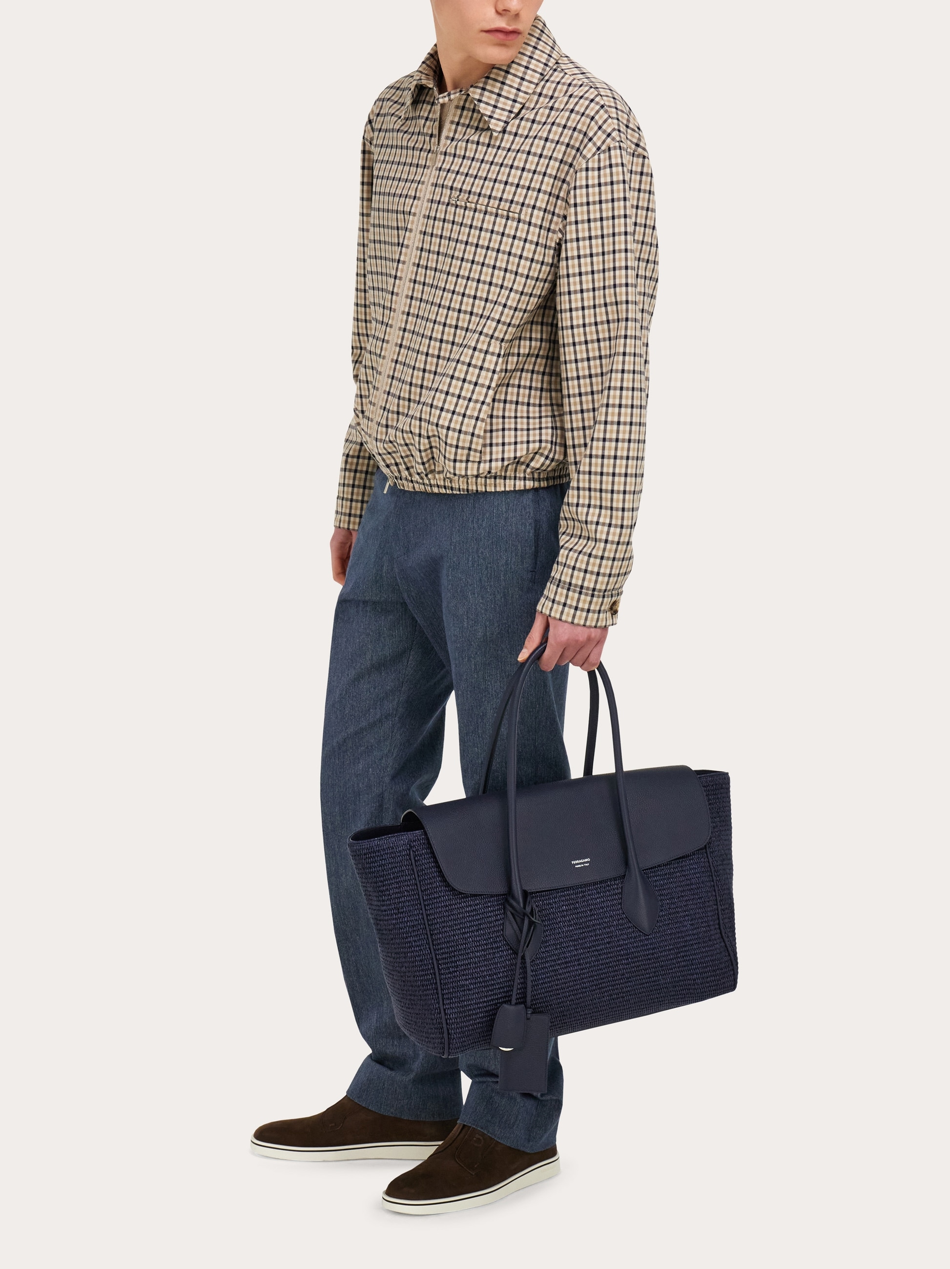 イーストウエスト トートバッグ - メンズ | Ferragamo