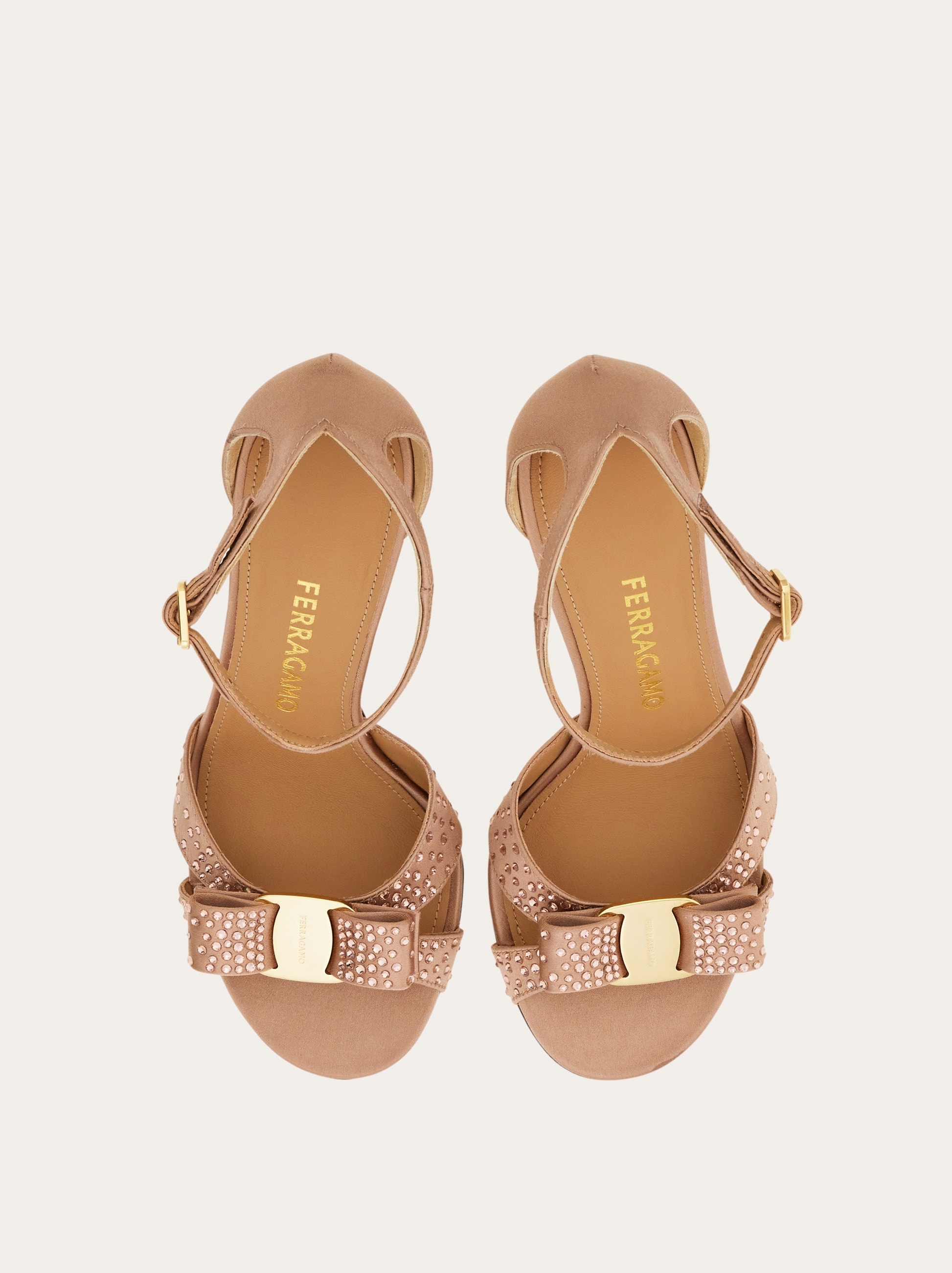 Vara bow sandal with crystals - Women | Ferragamo