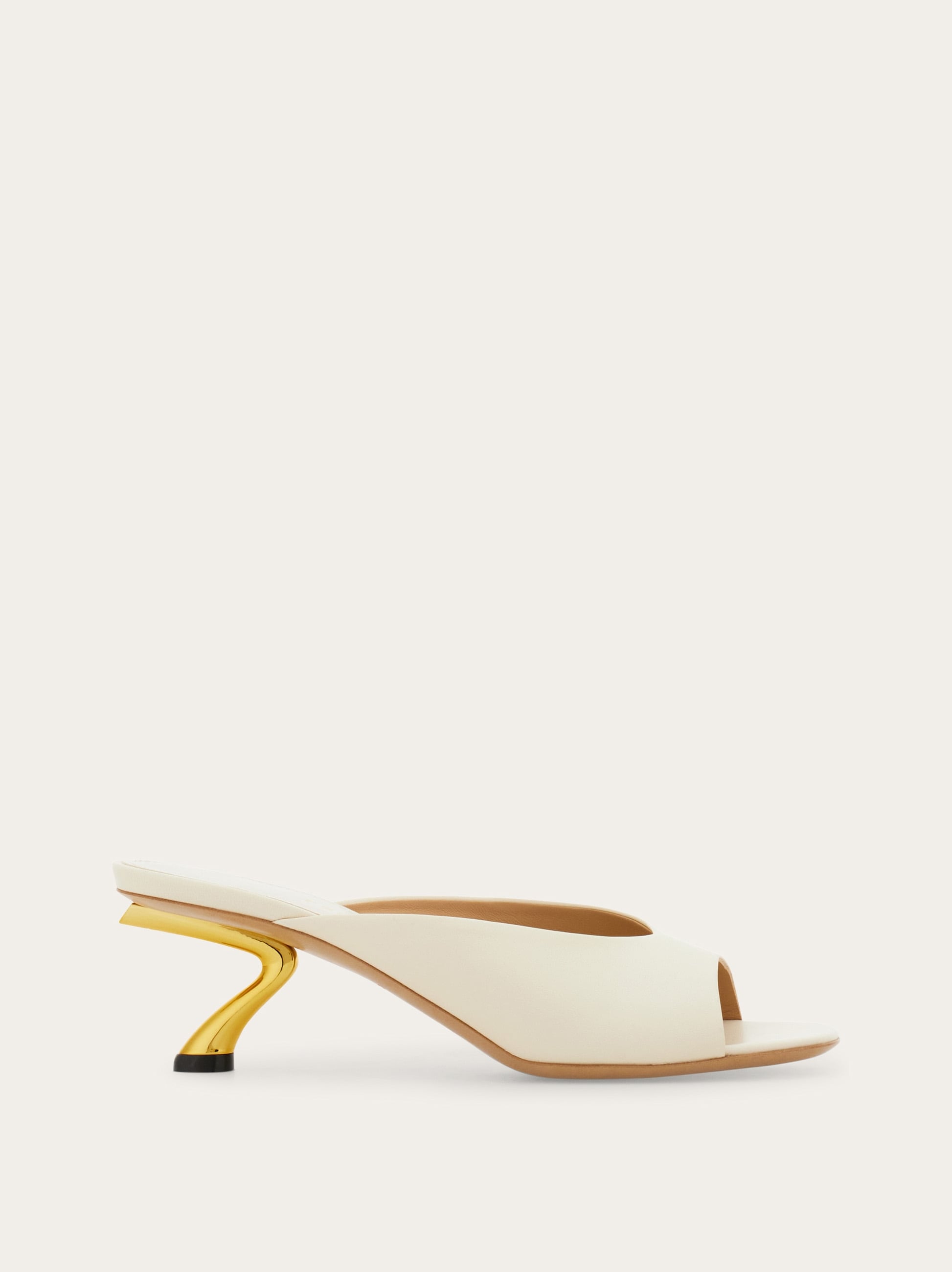 新品SalvatoreFerragamoミュールsize95 26-26.5cm S-shaped heel slide - Women | Ferragamo