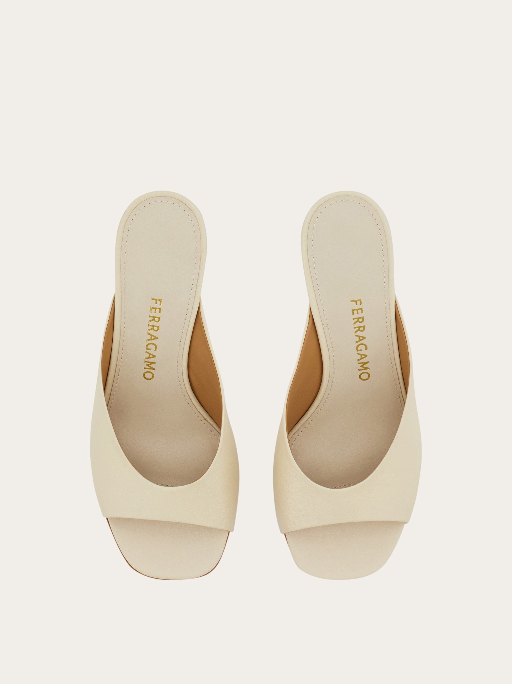 新品SalvatoreFerragamoミュールsize95 26-26.5cm S-shaped heel slide - Women | Ferragamo