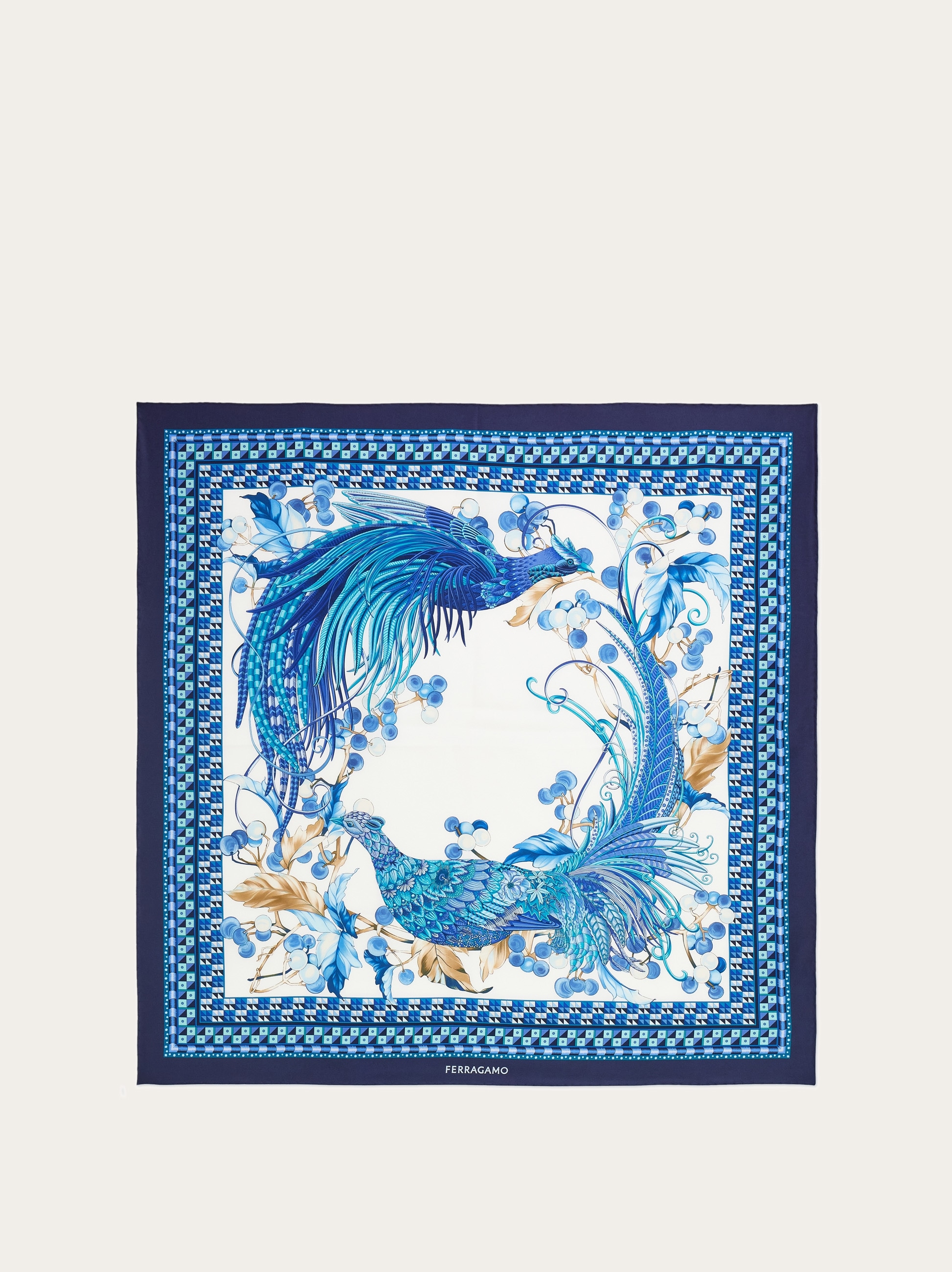 Animals print silk scarf - Women | Ferragamo