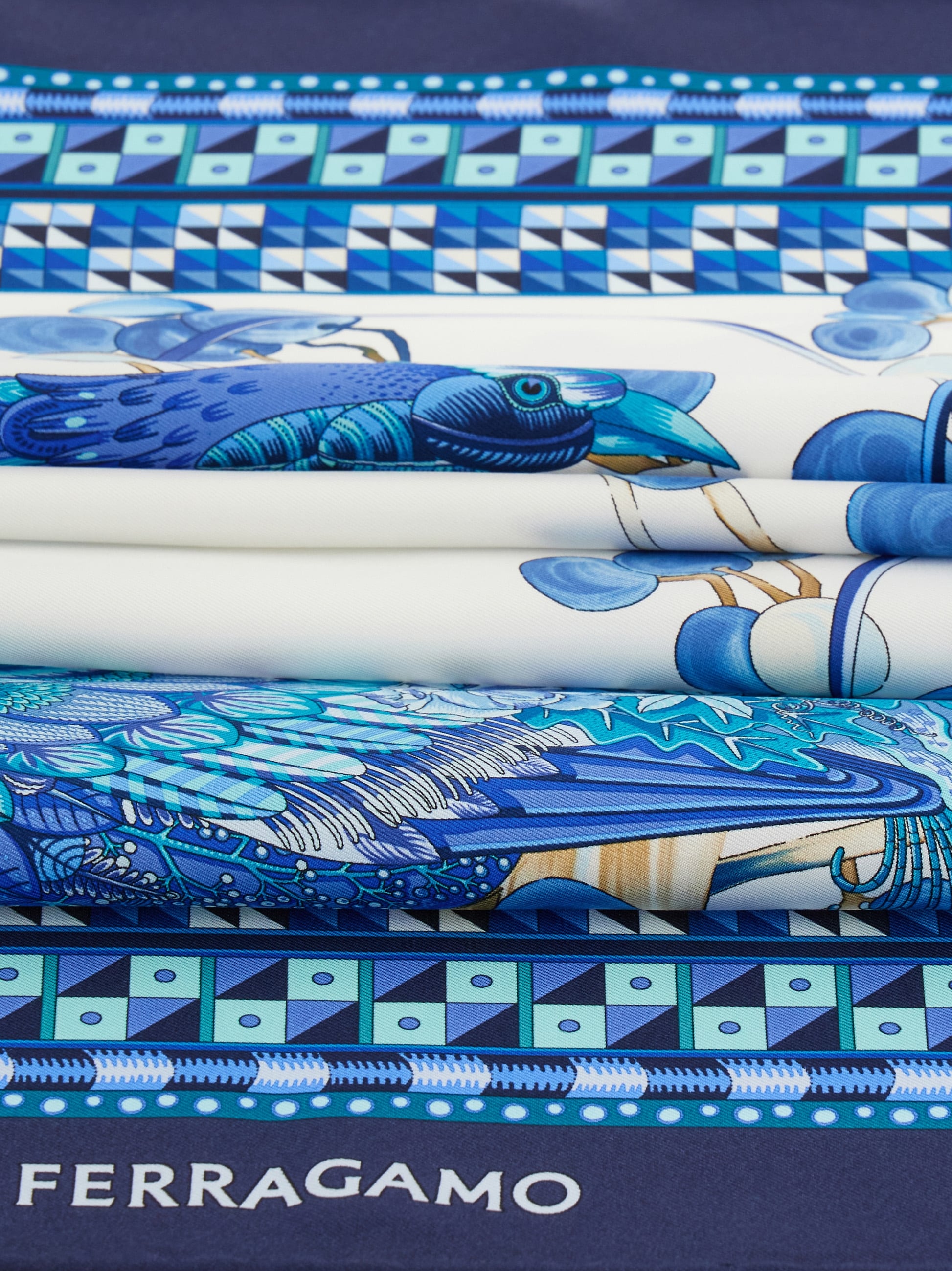 Animals print silk scarf - Women | Ferragamo