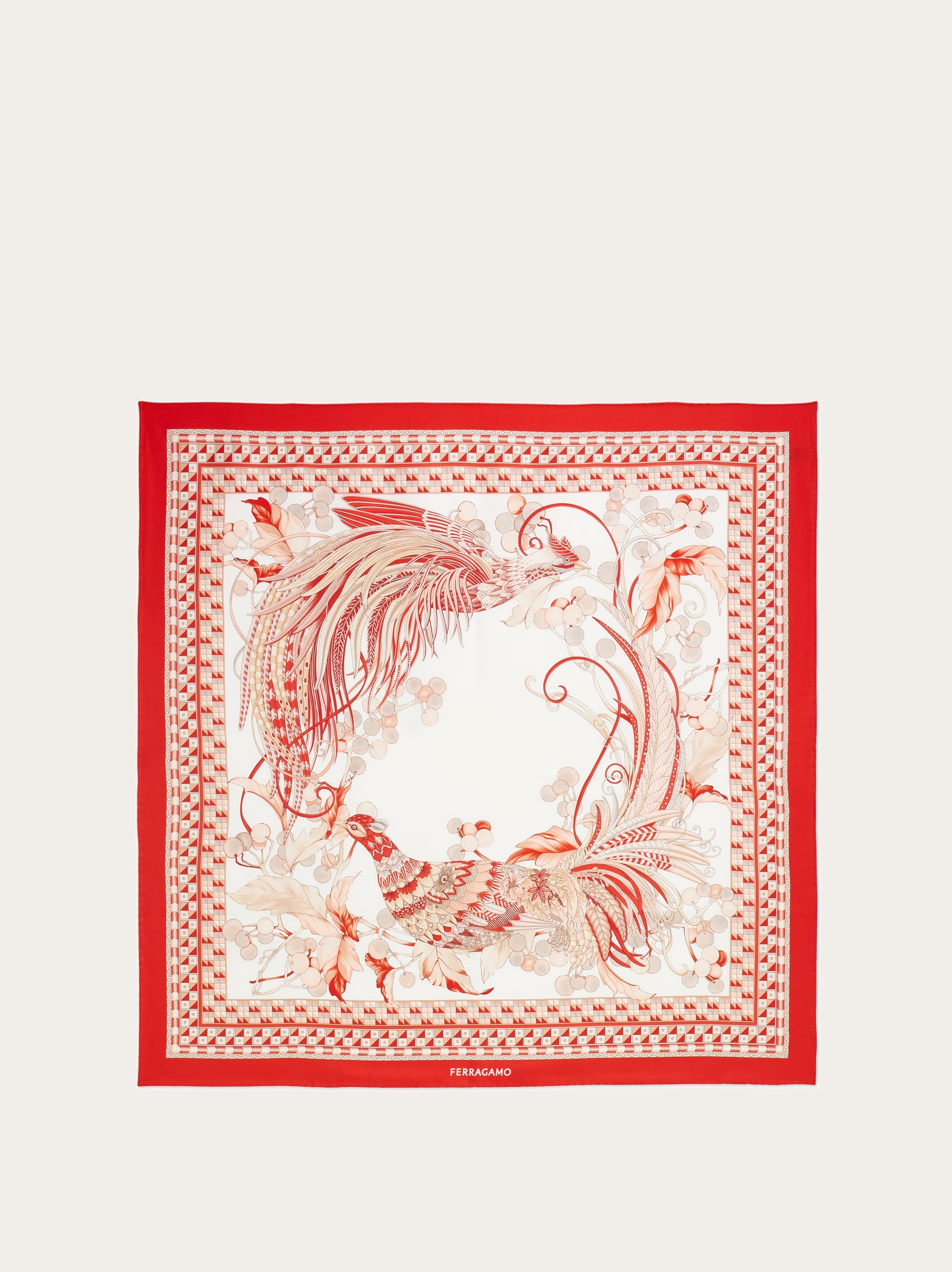 Animals print silk scarf - Women | Ferragamo