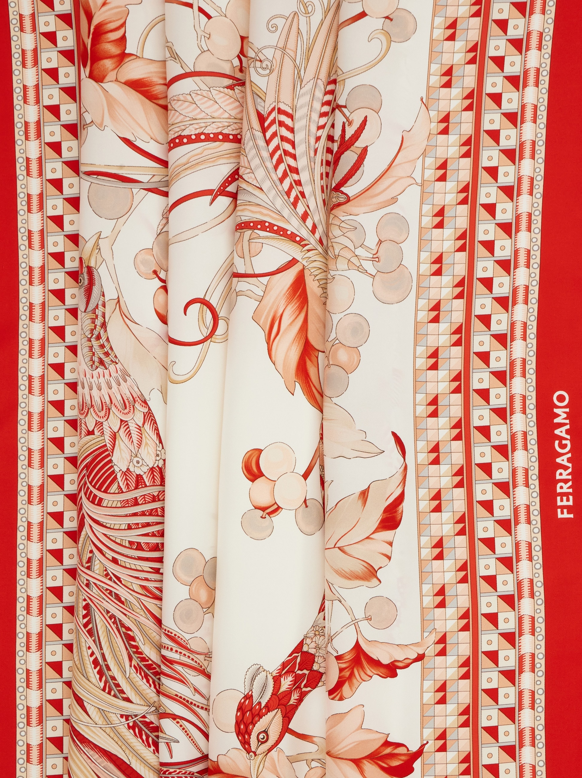 Animals print silk scarf - Women | Ferragamo