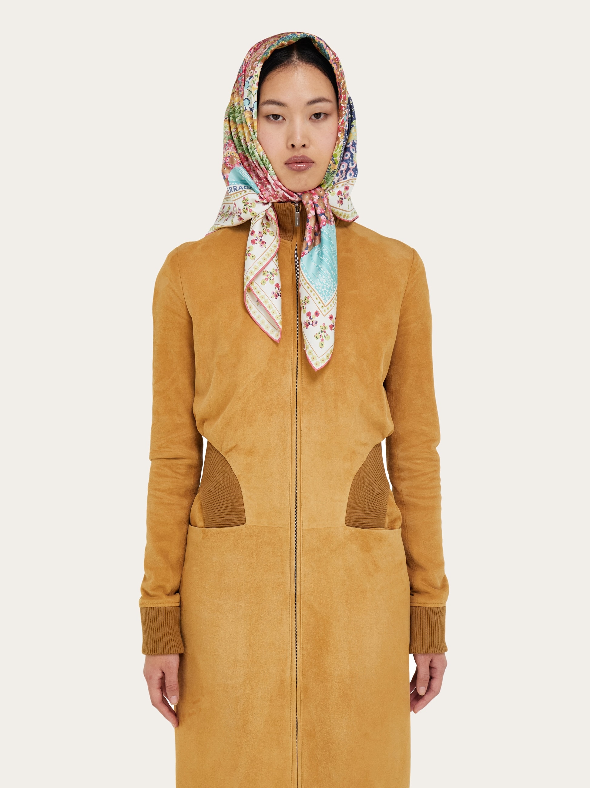 Palazzo Spini Feroni print silk scarf - Women | Ferragamo