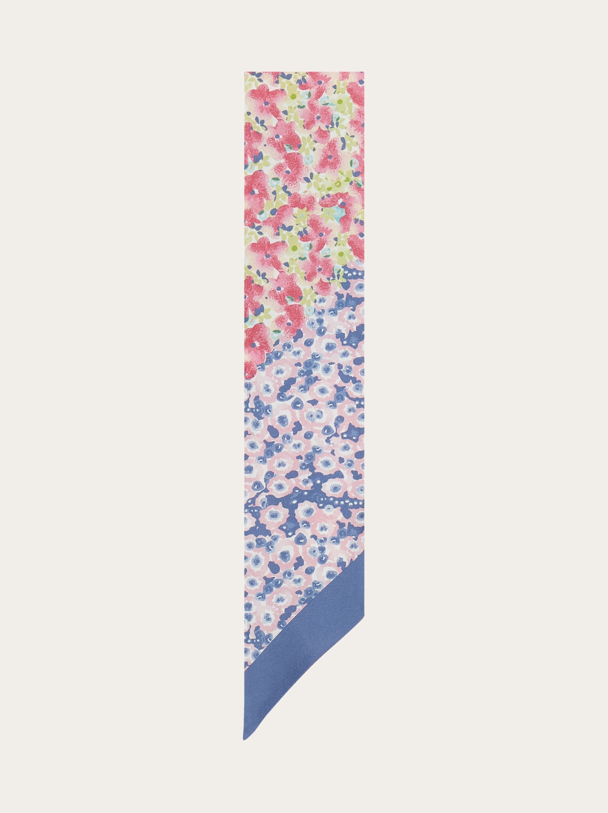 Salvatore Ferragamo ガンチーニ×花柄 リボンスカーフ Palazzo Spini Feroni print mini bandeau - Women | Ferragamo
