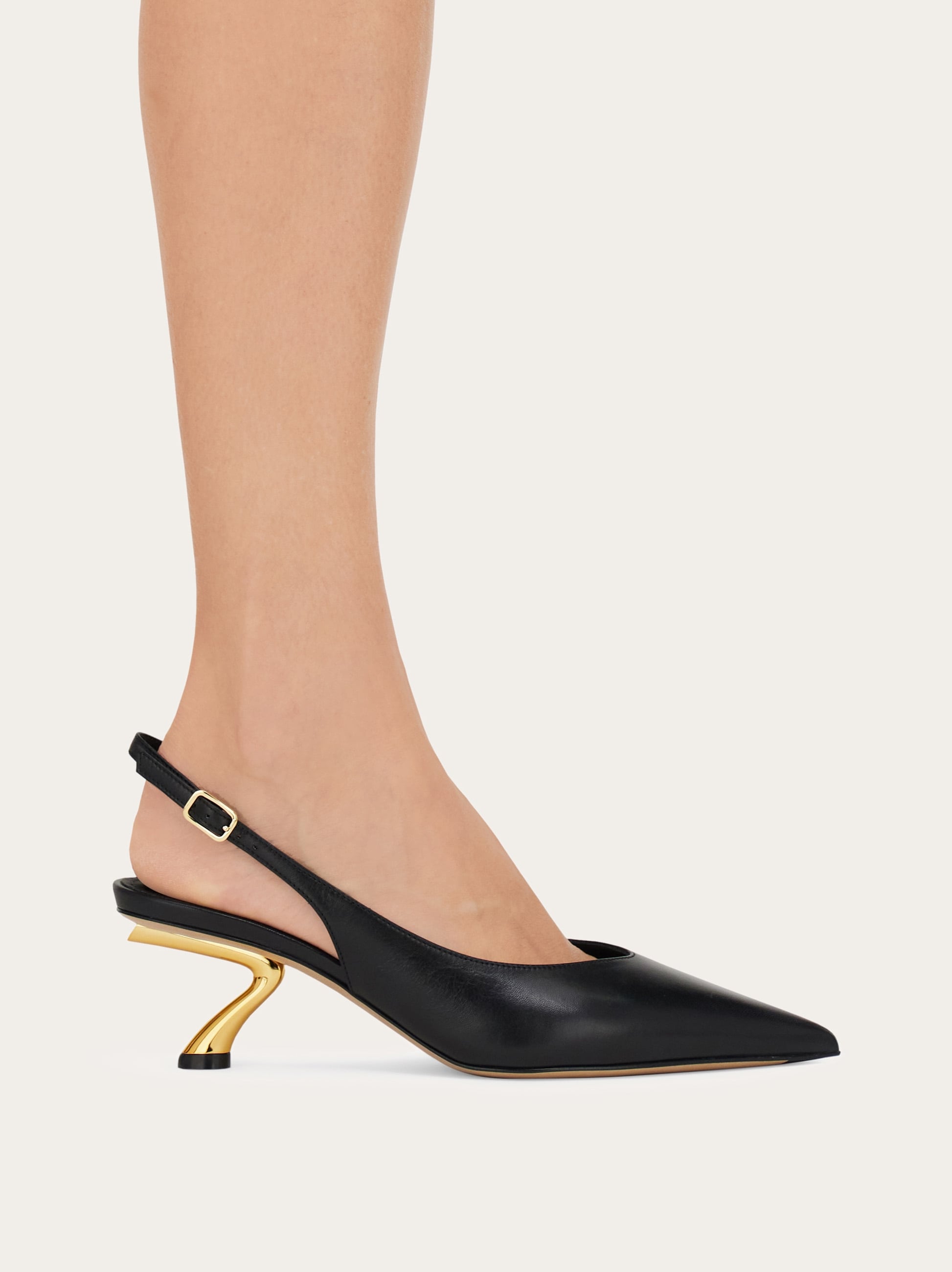 S-shaped heel slingback - Women | Ferragamo