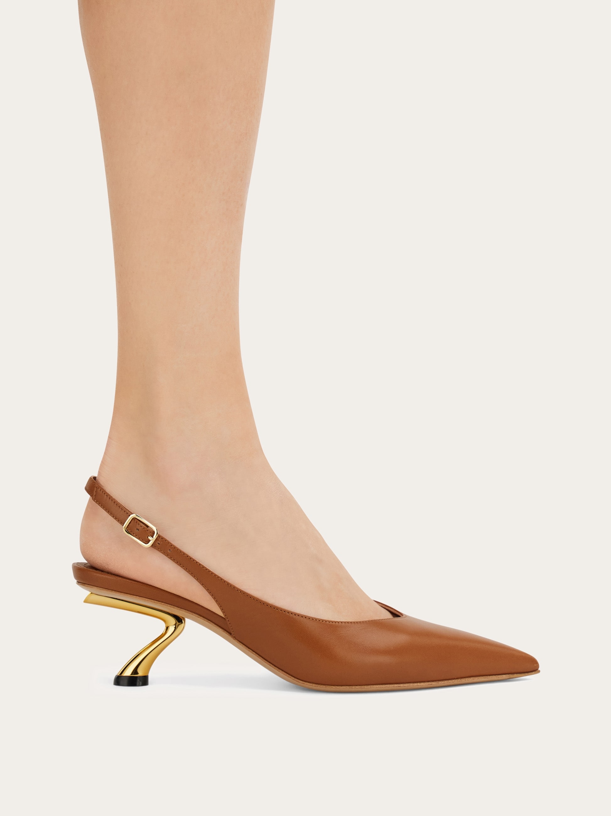S-shaped heel slingback - Women | Ferragamo