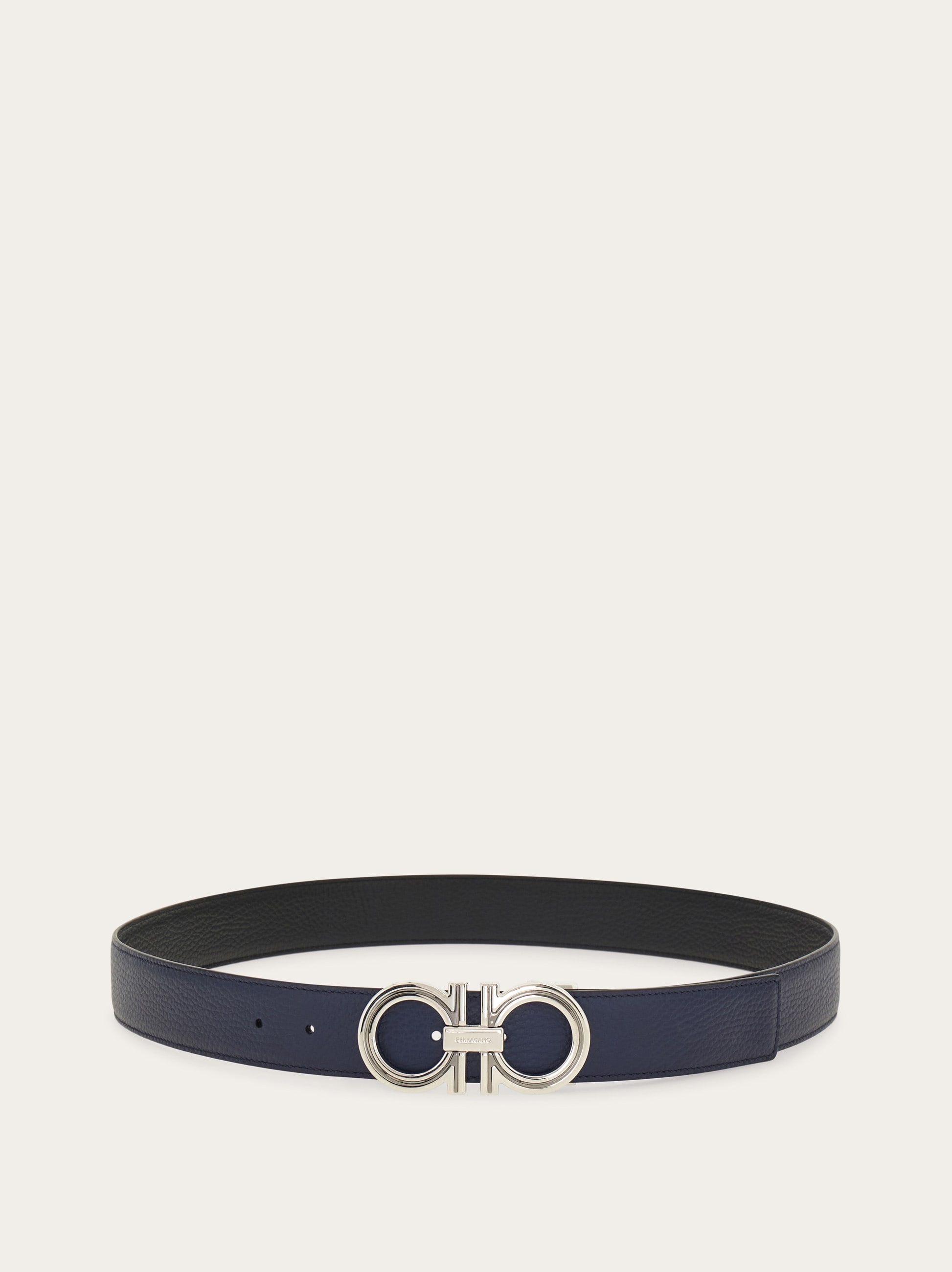 Reversible and adjustable Gancini belt - Men | Ferragamo