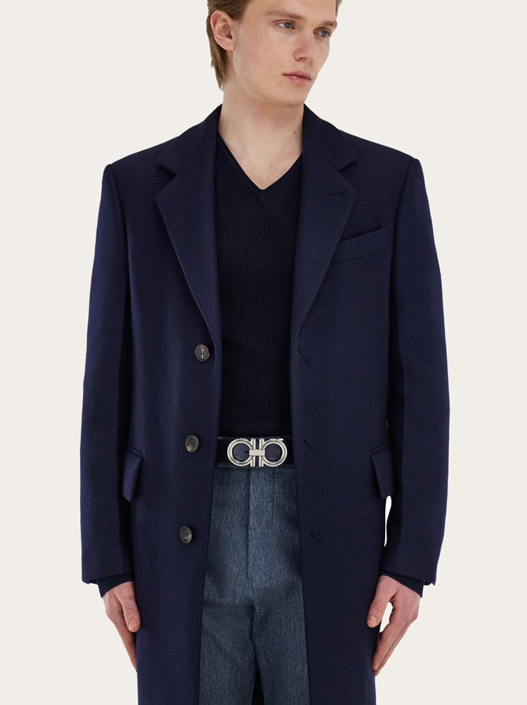 Reversible and adjustable Gancini belt Gallery image 4