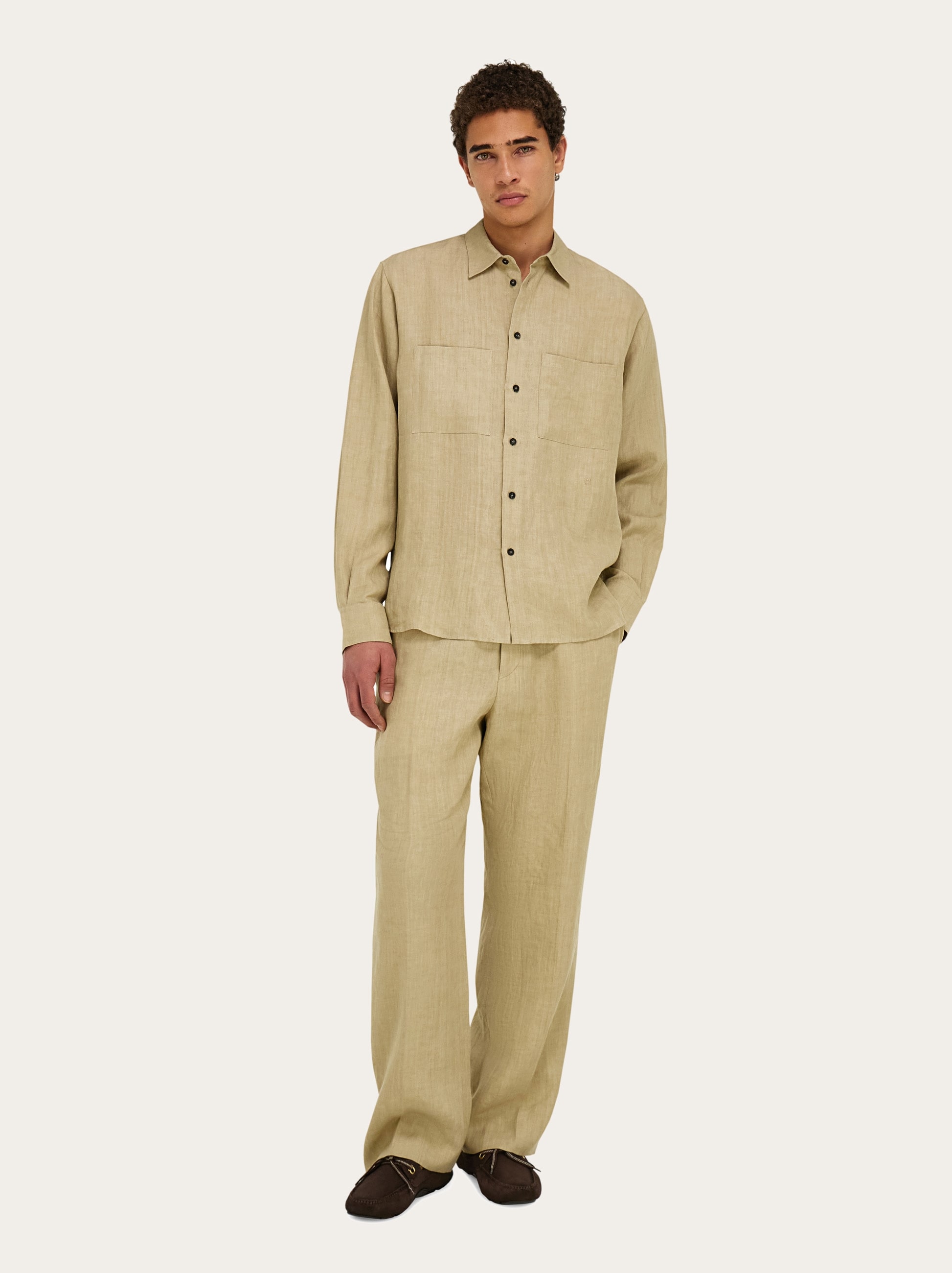 トップス salvatoreFerragamo Pure linen shirt - Men | Ferragamo