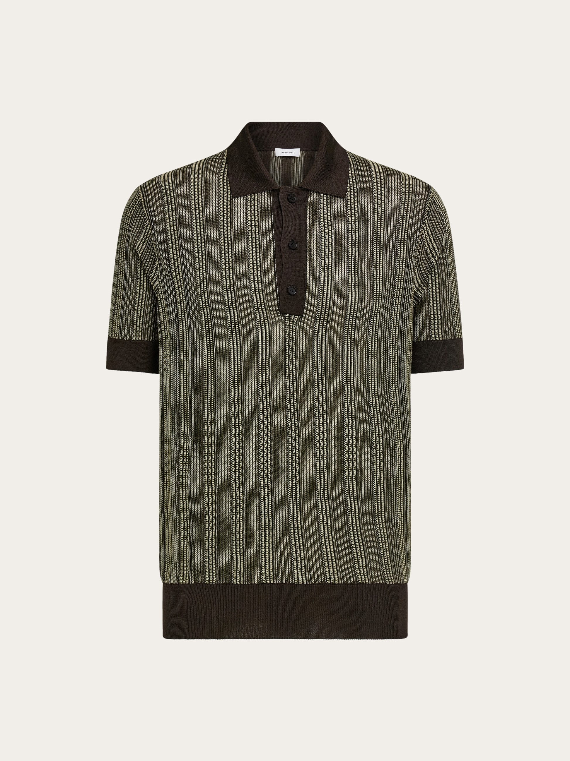 Short sleeve knitted polo - Men | Ferragamo