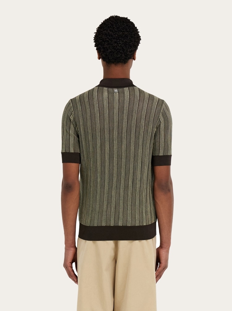 Short sleeve knitted polo Gallery image 3
