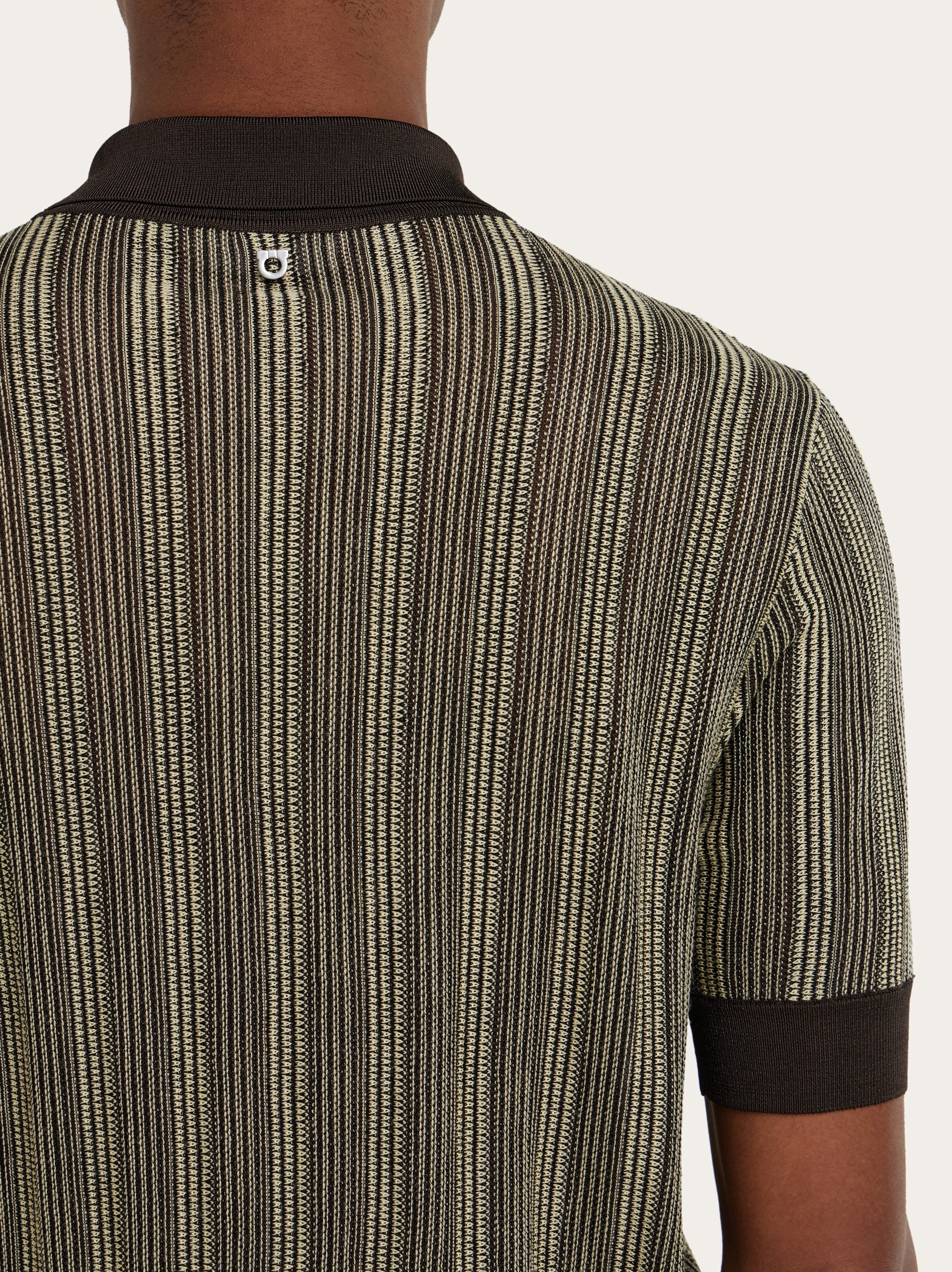 Short sleeve knitted polo - Men | Ferragamo